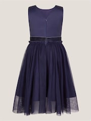 Monsoon Blue Lucille Scuba Bow Party Dress - Image 3 of 4