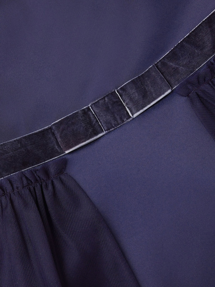 Monsoon Blue Lucille Scuba Bow Party Dress - Image 4 of 4