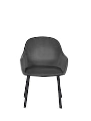 Julian Bowen Set of 2 Grey Lima Dining Chairs - Image 5 of 6