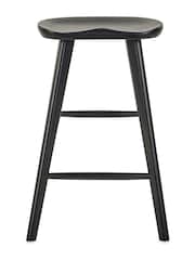Julian Bowen Black Mulu Solid Oak Bar Stool - Image 4 of 5
