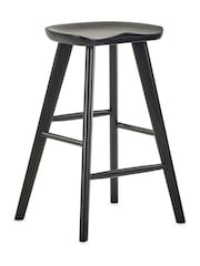 Julian Bowen Black Mulu Solid Oak Bar Stool - Image 5 of 5