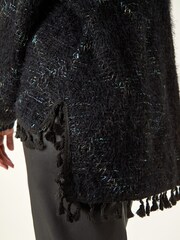 Roman Fluffy Knit Fringe Hem Jumper - Slika 5 iz 5