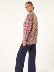 Roman Red Fluffy Knit Jumper - Image 4 of 5