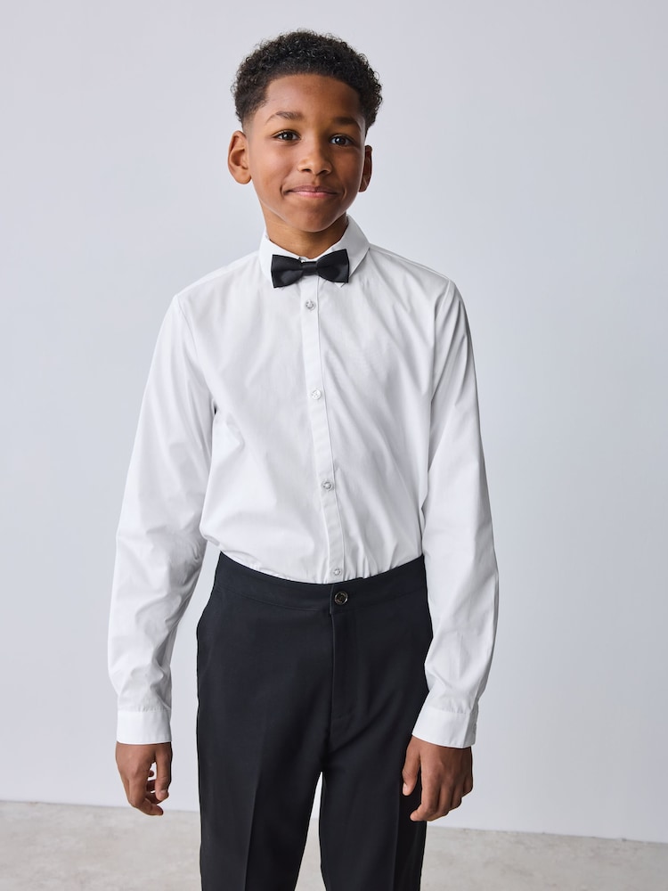 Baker by Ted Baker Long Sleeve Shirt with Bow Tie - Image 1 of 9