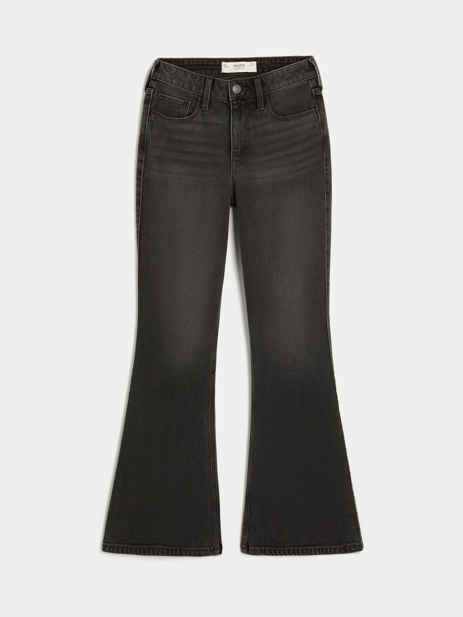 Buy Hollister Black High Rise Flare Jeans from Next USA