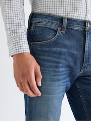 Wrangler Dark Blue Greensboro Straight Fit Jeans - Image 3 of 8