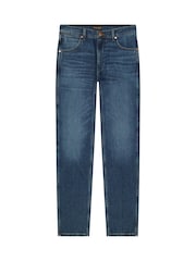 Wrangler Dark Blue Greensboro Straight Fit Jeans - Image 6 of 8