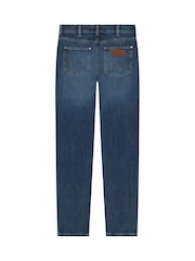 Wrangler Dark Blue Greensboro Straight Fit Jeans - Image 7 of 8