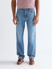 Modrá - Wrangler Frontier Straight Fit Jeans - Obrázek 1 z 8