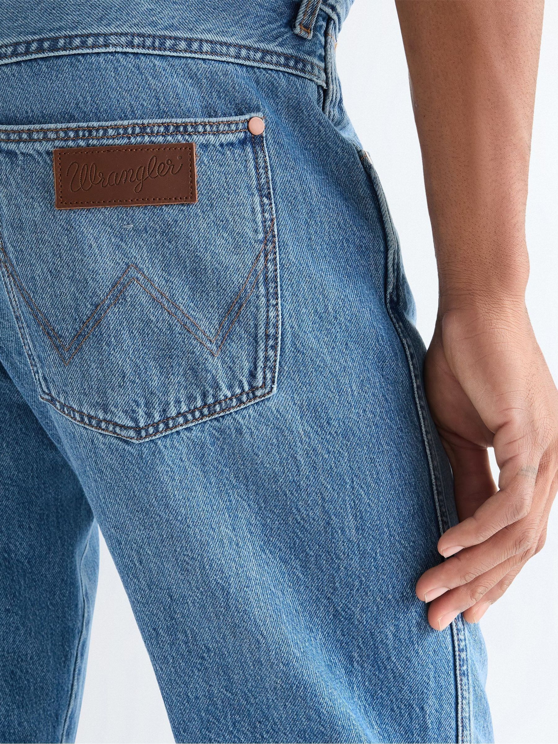 Buy Wrangler Blue Frontier Straight Fit Jeans from Next Romania