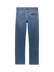 Modrá - Wrangler Frontier Straight Fit Jeans - Obrázek 7 z 8