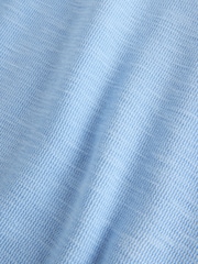 Blue Slub Regular Fit Textured Smart Polo Shirts - Image 7 of 7