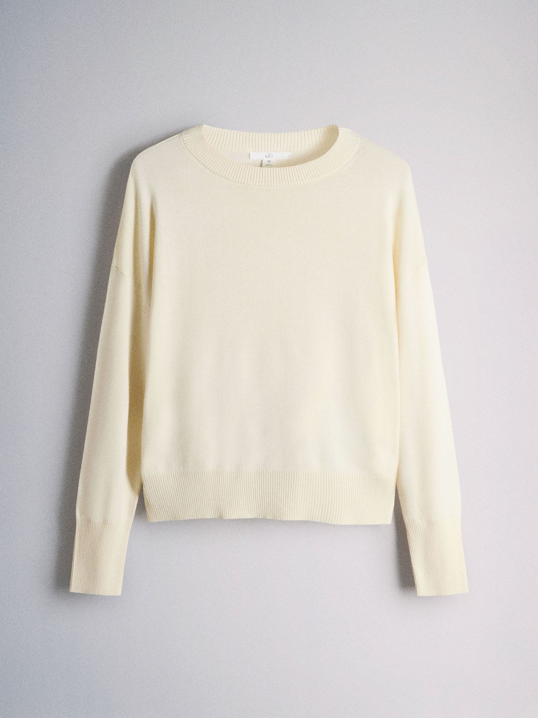Buy The Set 3 Pack Fine Knit Crew Neck Jumpers Chocolate Brown