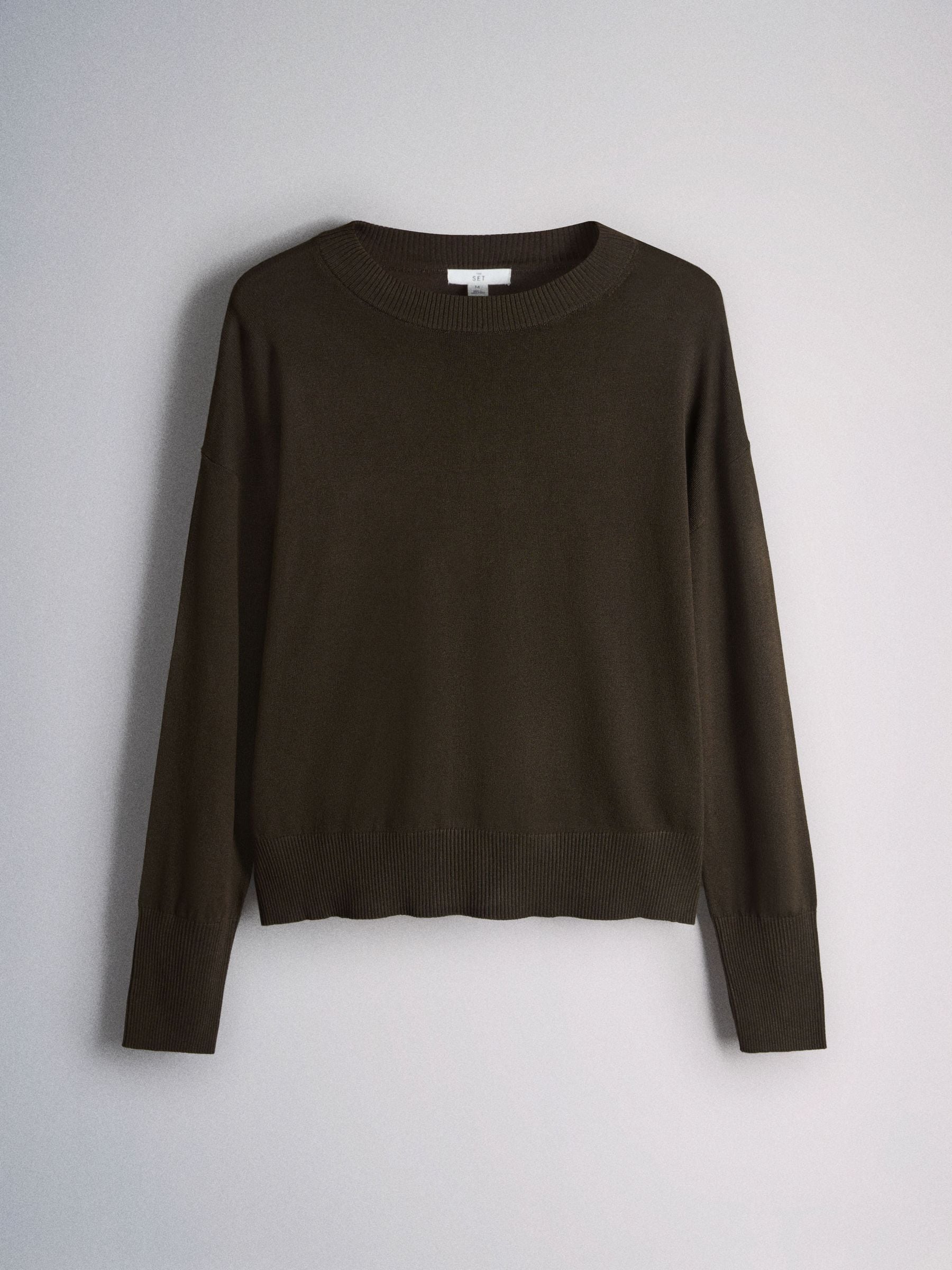 トップス ENDS AND MEANS / Crew Neck Knit Buy The Set 3 Pack Fine Knit Crew Neck Jumpers Chocolate Brown