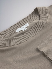 The Set 3 Pack Fine Knit Crew Neck Jumper Chocolate Brown/Light Brown/Cream - Image 6 of 6