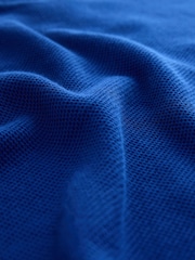 Cobalt Blue Short Sleeve Tipped Polo Shirts - Image 2 of 3