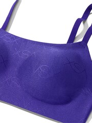 Victoria's Secret Brilliant Ink Blue Shine Logo Comfort Low Support Sports Bra - Image 3 of 4