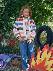 Joules Girls' Borg Fleece Jacket - صورة 1 من 7