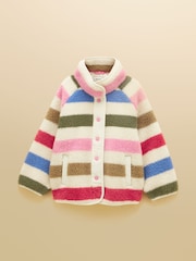 Joules Girls' Borg Fleece Jacket - صورة 3 من 7