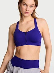 Victoria's Secret Brilliant Ink Blue Front Close High Impact Sports Bra - Image 1 of 2