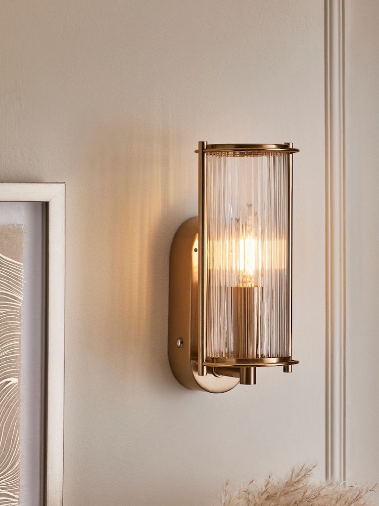 Brass Nickel Hertford Rechargeable Wall Light - Image 1 of 7 Brass Nickel Hertford Rechargeable Wall Light - Image 1 of 7