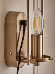 Brass Nickel Hertford Rechargeable Wall Light - Image 5 of 7