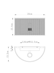 Brass Jada Rechargeable Wall Light - Image 3 of 7