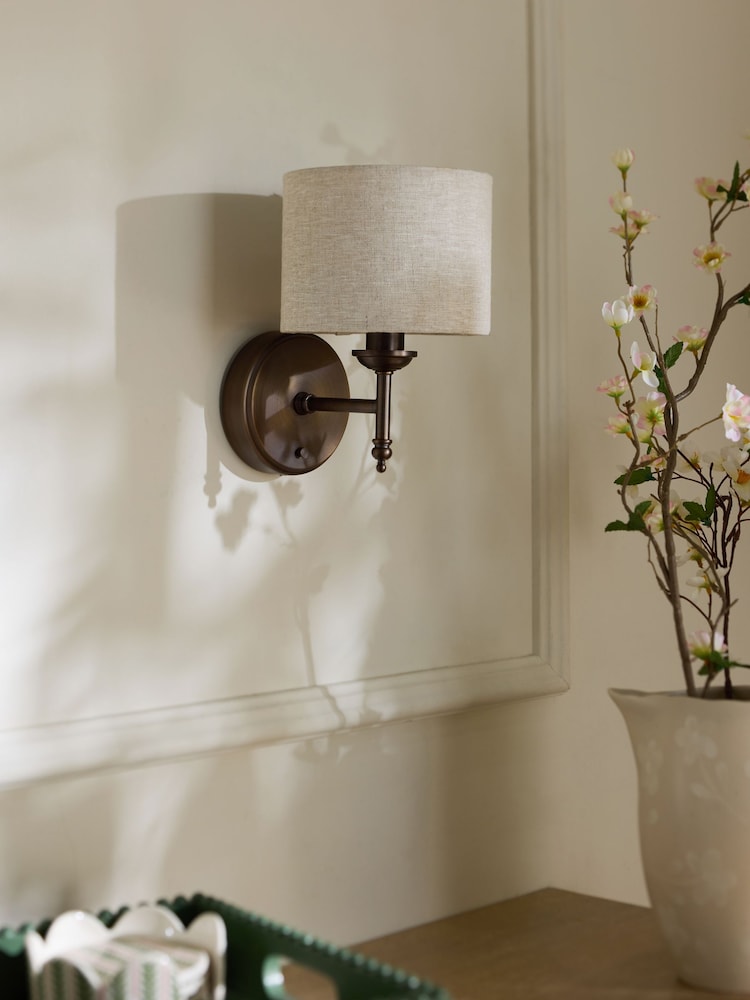 Bronze Upton Rechargeable Wall Light - Image 2 of 6