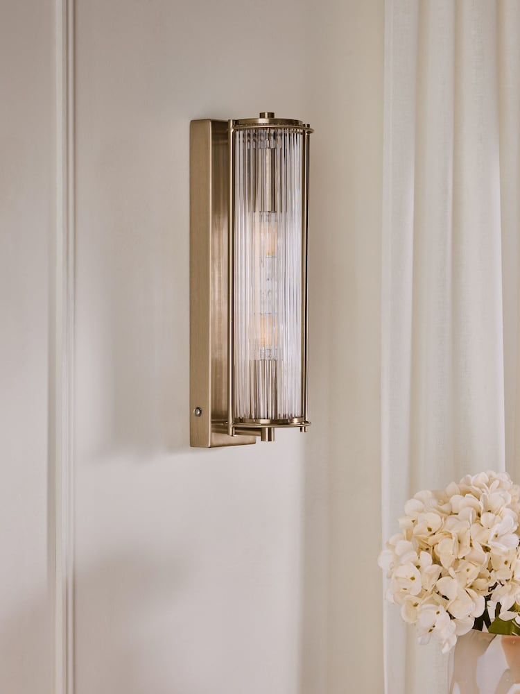 Brass Hertford Rechargeable Wireless Wall Light - Image 2 of 7 Brass Hertford Rechargeable Wireless Wall Light - Image 2 of 7