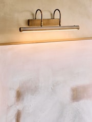 Brass Oxford Picture Rechargeable Wireless Wall Light - Image 1 of 7