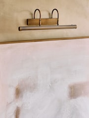Brass Oxford Picture Rechargeable Wireless Wall Light - Image 2 of 7