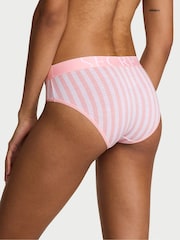 Victoria's Secret Pretty Blossom Pink Stripes Hipster Exploded Logo Knickers - Image 2 of 2