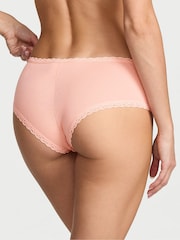 Victoria's Secret Pink Gin Cheeky Cotton Lace Trim Knickers - Image 2 of 2