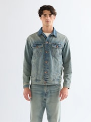 Wrangler Blue Anti Fit Denim Jacket - Image 1 of 8