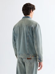 Wrangler Blue Anti Fit Denim Jacket - Image 2 of 8