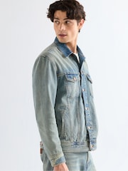 Wrangler Blue Anti Fit Denim Jacket - Image 5 of 8