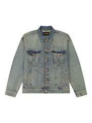 Wrangler Blue Anti Fit Denim Jacket - Image 6 of 8