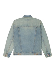 Wrangler Blue Anti Fit Denim Jacket - Image 7 of 8