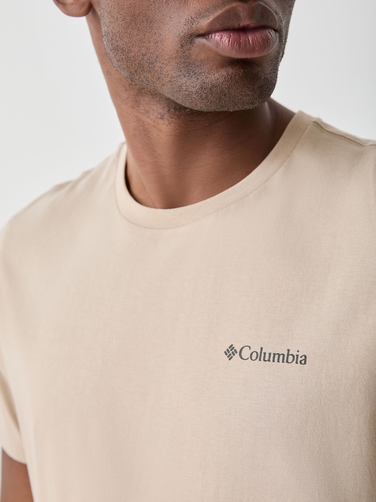Columbia White CSC™ Outdoor Back Graphic T-Shirt - Image 4 of 4 Columbia White CSC™ Outdoor Back Graphic T-Shirt - Image 4 of 4