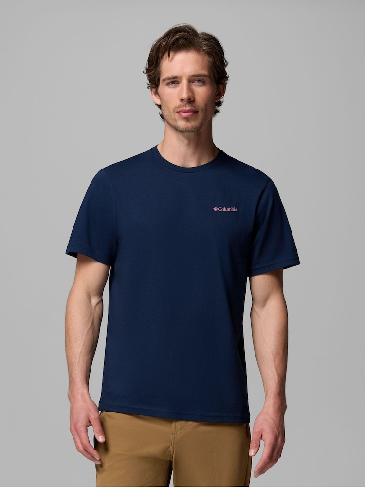 Columbia Navy CSC™ Outdoor Back Graphic T-Shirt - Image 1 of 2