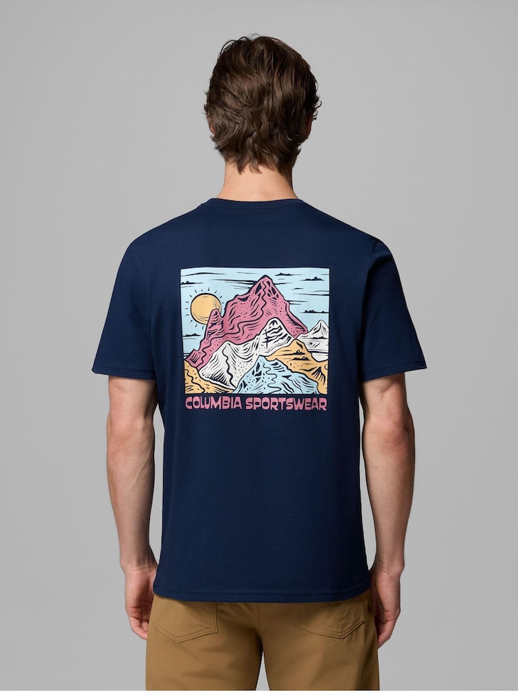 Columbia Navy CSC™ Outdoor Back Graphic T-Shirt - Image 2 of 2