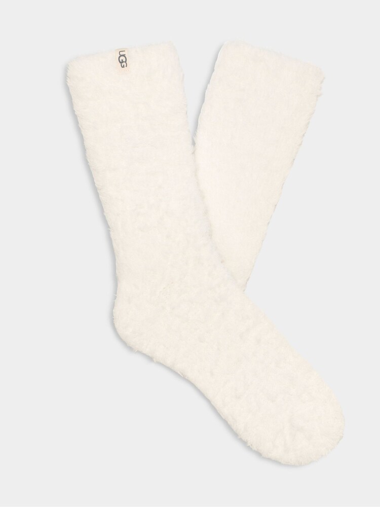 UGG Cream Womens Teddi Cosy Crew Socks - Image 2 of 2
