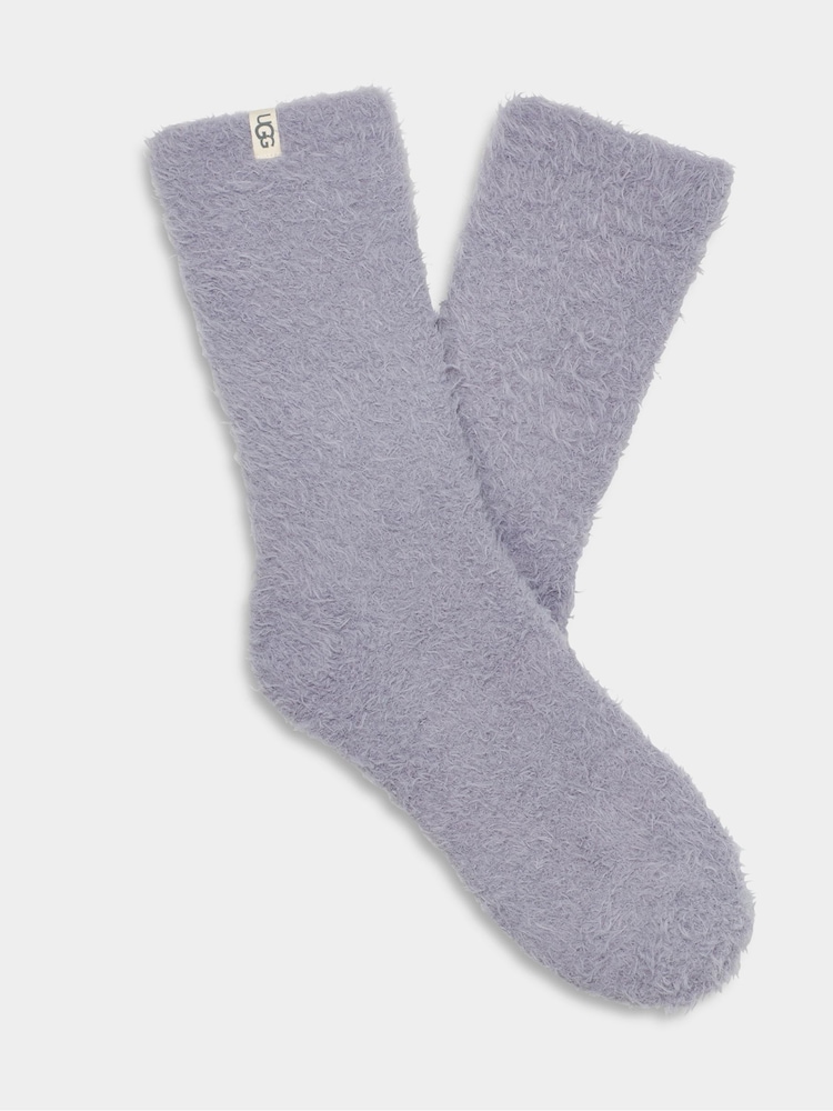رمادي - UGG Womens Teddi Cosy Crew Socks - Image 1 of 1