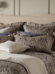 Secret Linen Store French Blue Birdie Jacquard Pillowcase - Image 2 of 4