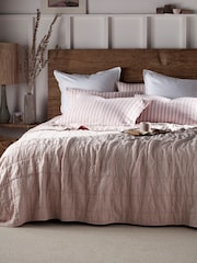 Secret Linen Store Blush Pink Finn Quilted Cushion Cover - Image 3 of 3