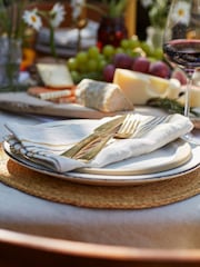 Secret Linen Store Natural Sophie Stripe Napkins - Image 4 of 6