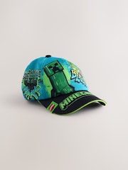 Teal Blue Minecraft 100% Cotton Cap (3-16yrs) - Image 1 of 4