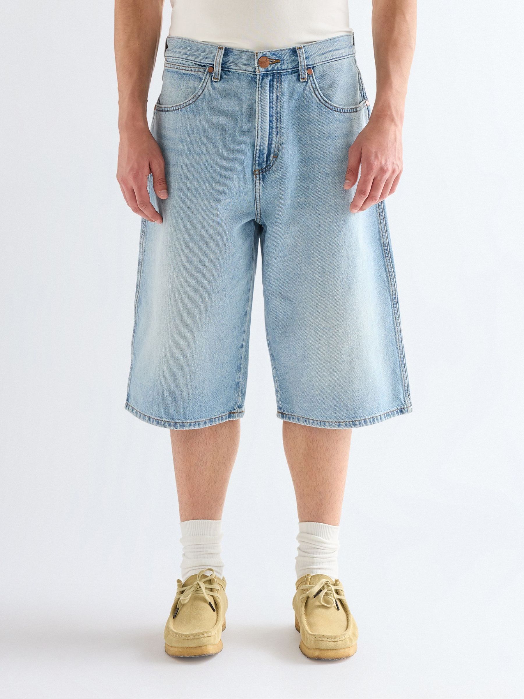 Next：日本 ブルー - Wrangler デニムショートパンツ from Next Japan
