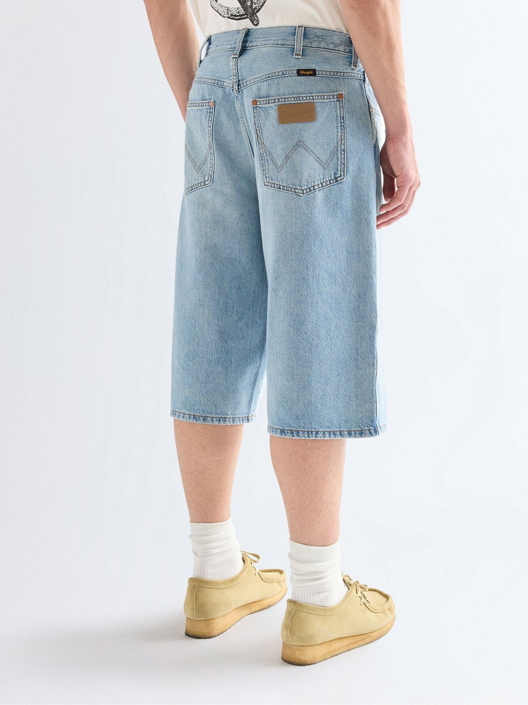 Next：日本 ブルー - Wrangler デニムショートパンツ from Next Japan