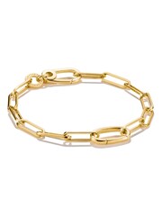 Thomas Sabo Gold Tone Charm Connect Paperclip Link Bracelet - Image 1 of 4